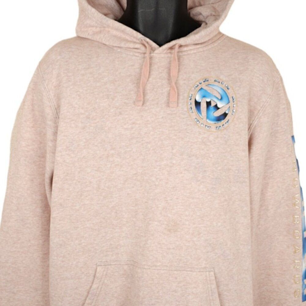 Burton Sweatshirt Hoodie Mens Size Medium Pink Snowboarding Skiing Ningbo